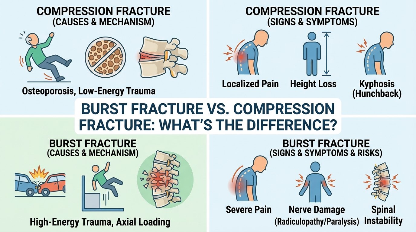 Burst Fracture vs. Compression Fracture: What’s the Difference?