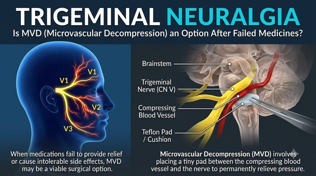 Trigeminal Neuralgia After Failed Medicines: Is MVD an Option?